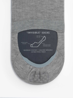 Invisible Cotton Grey Socks