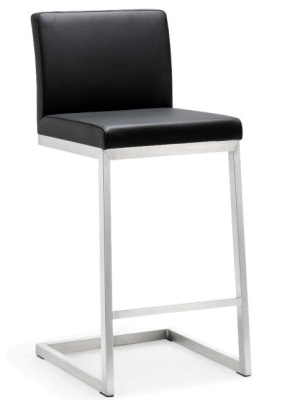 Parri Black Steel Counter Stool (set Of 2)