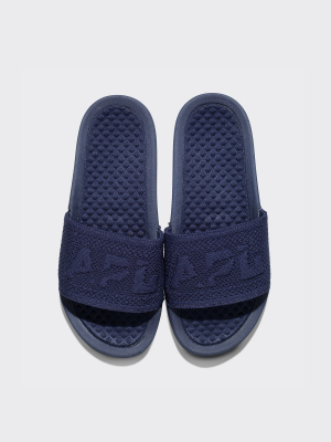 Women's Big Logo Techloom Slide Navy