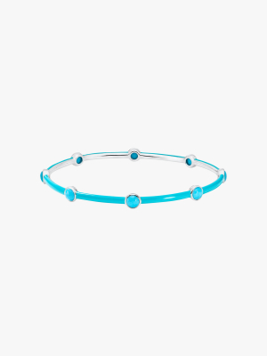 Carnevale Eight-stone Bangle Bracelet