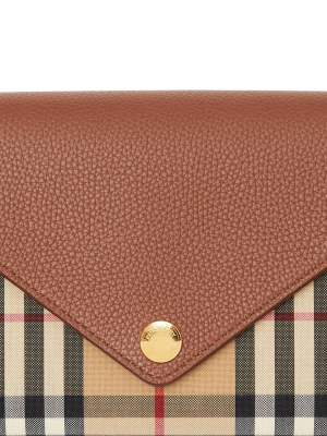 Burberry Vintage Check Strapped Wallet