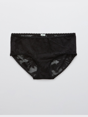 Aerie Cheetah Lace Boybrief Underwear