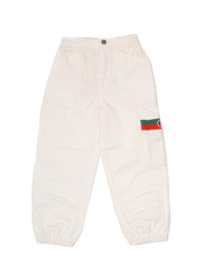 Gucci Kids Interlocking G Stripe Pants