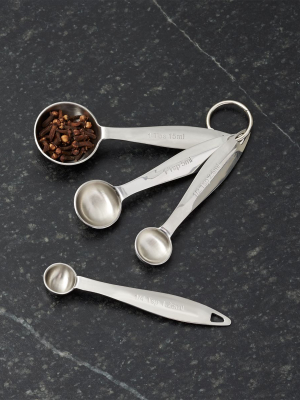 Stainless Steel Measuring Spoons, Set Of 4