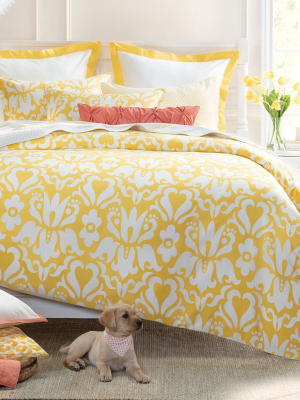 Montgomery Yellow Duvet Cover