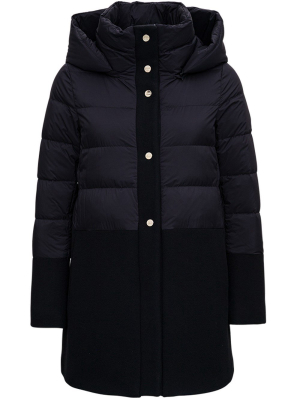 Herno Contrast Panel Padded Coat