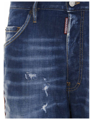 Dsquared2 Light 2 Wash Combat Jeans