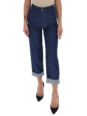 Barena High-waisted Straight Leg Jeans