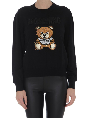 Moschino Bead-embellished Knit Jumper