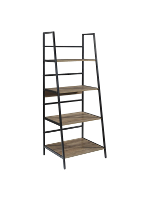 59.88" Braydon Ladder Bookshelf Gray Oak - Osp Home Furnishings