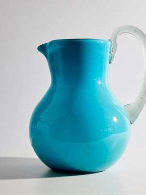 Handblown Glass Pitcher