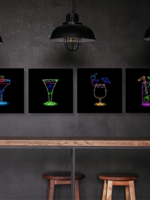 Neon Gucci Cocktail Hour Canvas Wall Art