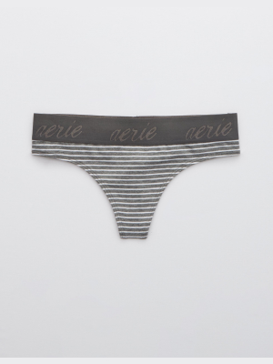 Aerie Cotton Logo Thong Underwear