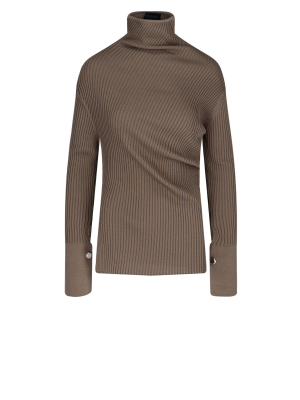 Eudon Choi High-neck Ribbed Sweater