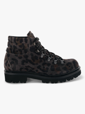 Anabel Wool Leopard Boot