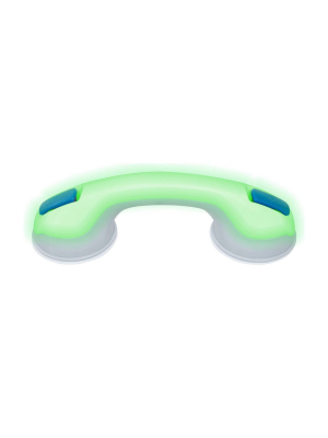 Night Glow Suction Mount Support Grab Bar White - Evekare