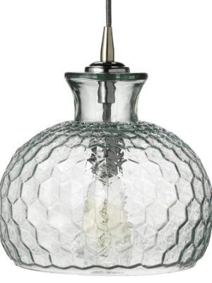 Clark Pendant In Clear Glass