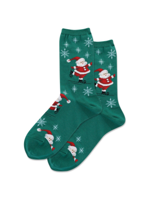 Women's Skating Santa's Crew Socks