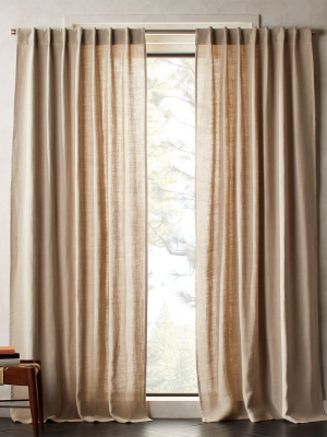 Heavyweight Natural Linen Curtain Panel