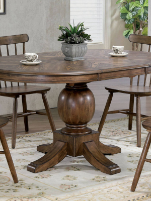 Ackley Oval Dining Table Light Oak - Iohomes