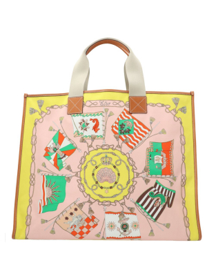 Etro Flags Printed Tote Bag