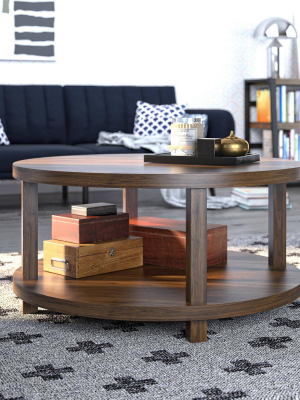 Oakdale Coffee Table Walnut - Novogratz