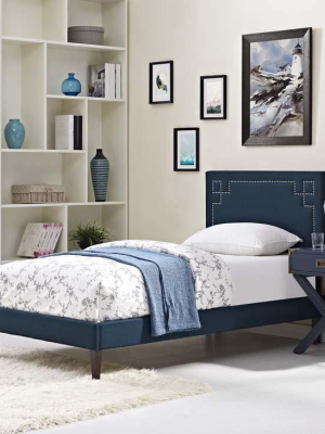 Ruby Twin Platform Bed With Squared Tapered Legs