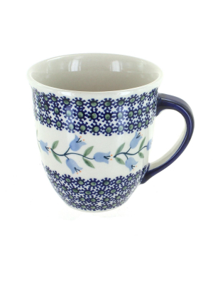 Blue Rose Polish Pottery Tulip Breakfast Mug