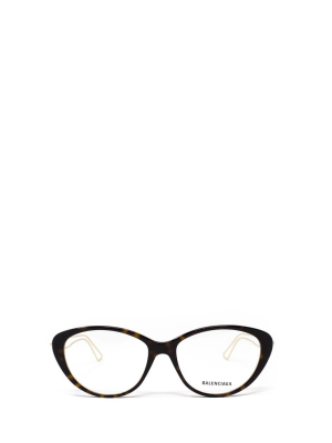 Balenciaga Eyewear Oval Frame Glasses