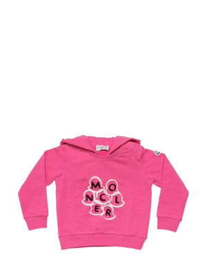 Moncler Enfant Logo Embroidered Hoodie