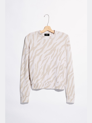 Zebra Boxy Sweatshirt