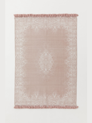 Tasseled Cotton Rug