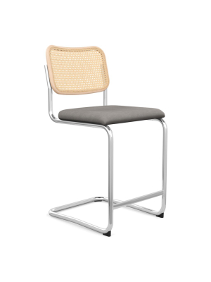 Cesca Stool With Upholstered Seat