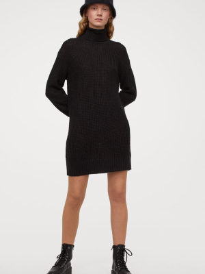 Knit Turtleneck Dress