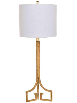 Lux Table Lamp, Gold Leaf