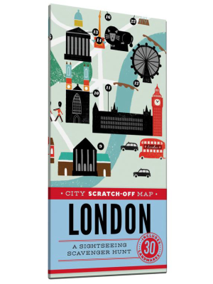 City Scratch-off Map: London