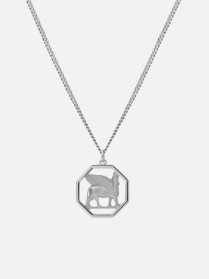 Lamassu Necklace, Sterling Silver