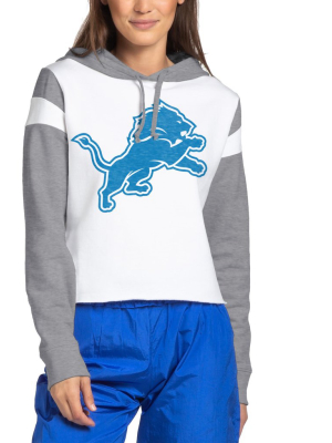 Womens Lions Cropped Hoodie