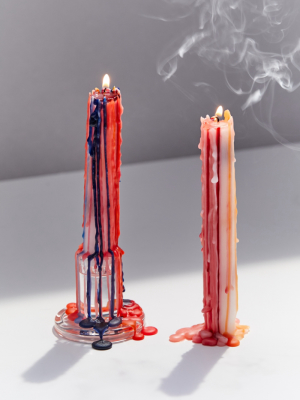 Color Drip Candlestick Set