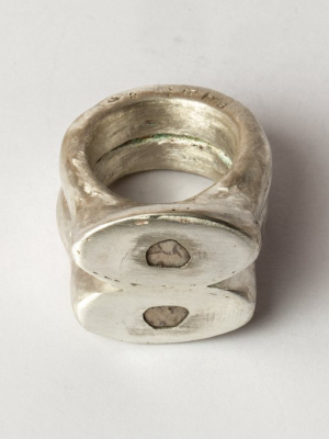 Stack Ring (romans, 0.4 Ct, 2 Diamond Slabs, Ma+dia)