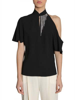 Lanvin Embellished Collar Detail Top