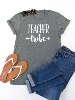 Teacher Tribe Crew Neck Tee