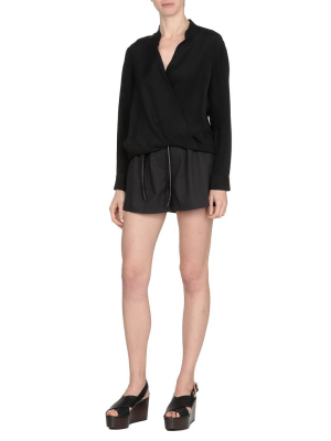 3.1 Phillip Lim Wrapped Long-sleeve Blouse