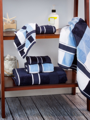 6pc Striped Bath Towel Set - Yorkshire Home