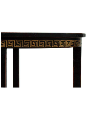 Golden Rim Side Table