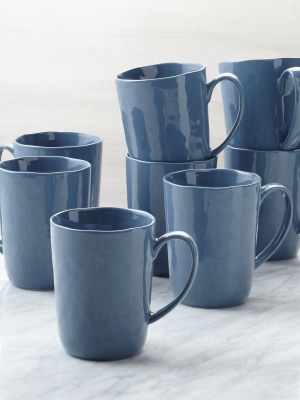 Mercer Denim Mugs, Set Of 8