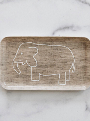 Linen Tray - Elephant