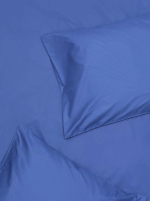 Ocean Blue Percale Egyptian Cotton Bedding