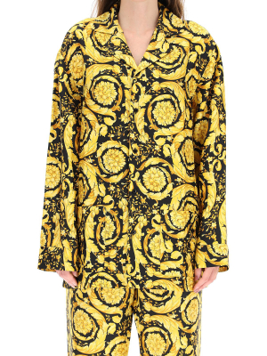 Versace Baroque Print Pajama Shirt