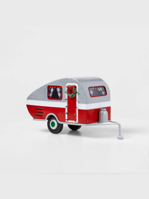 Large Metal Camper Decorative Figurine Red - Wondershop™